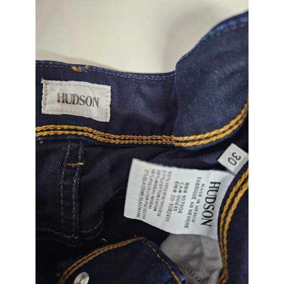 Hudson Jeans 30 Dark Wash Soft & Stretchy COLLIN Mid-Rise Skinny Ankle - Picture 5 of 7
